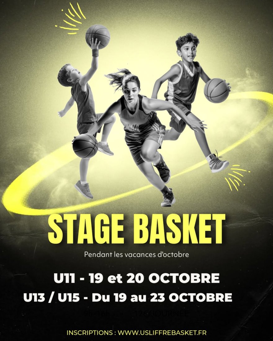 Stage U13 / U15 - Vacances d'Octobre (5 jours)